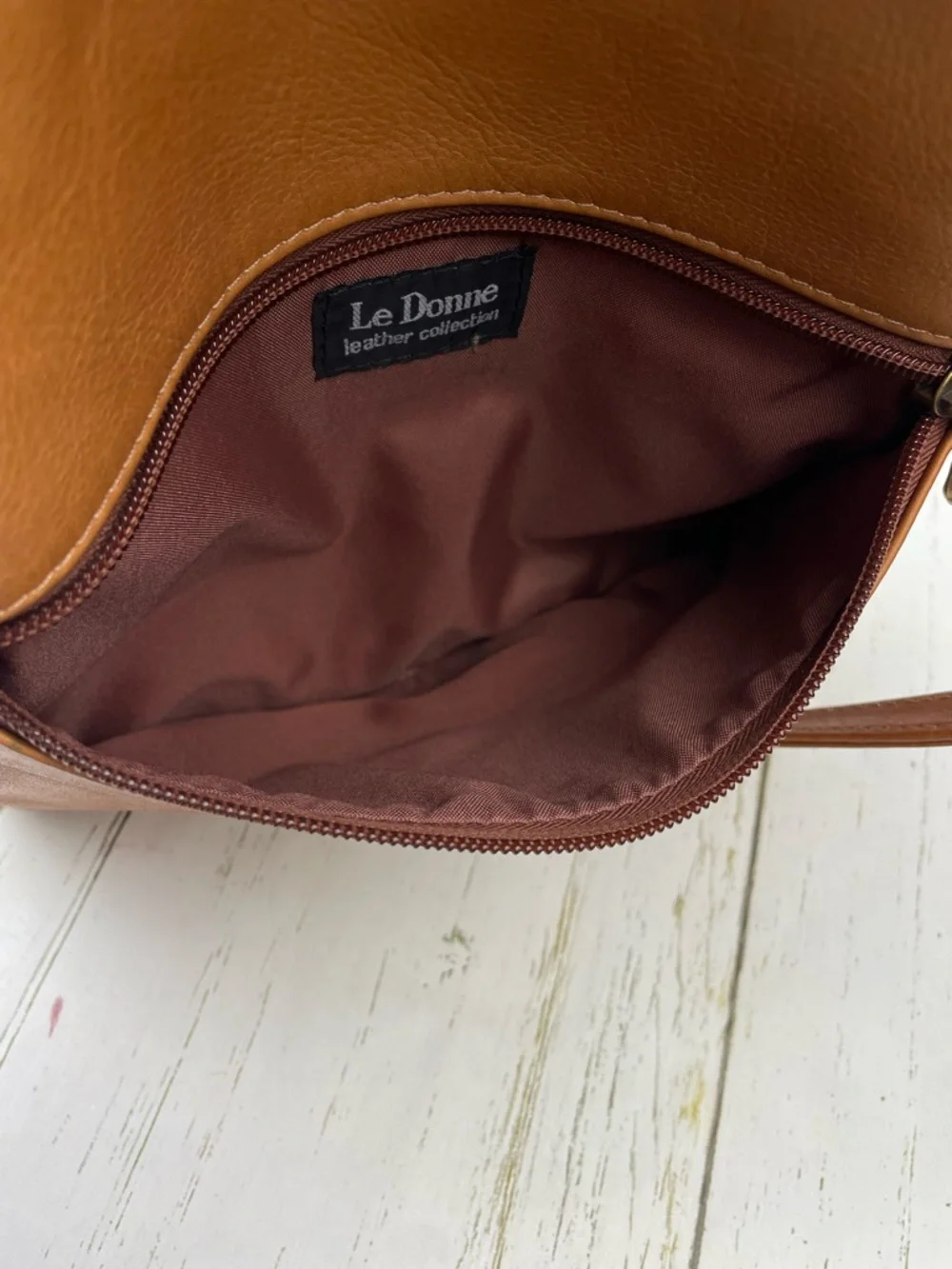 Le Donne Leather Backpack Purse - Picture 3 of 16
